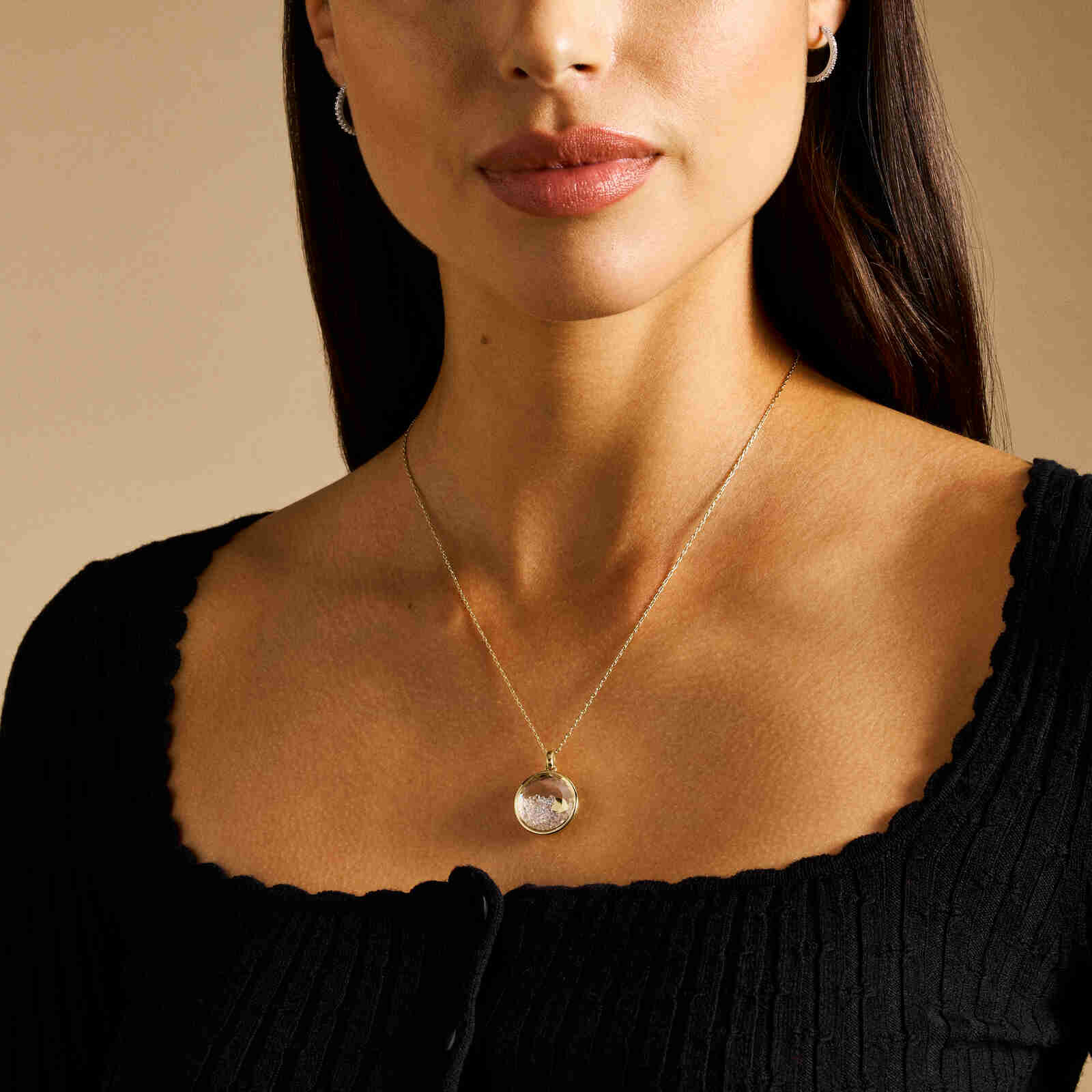 Sadie 夢幻之心吊墜項鍊-金色 JF04818710