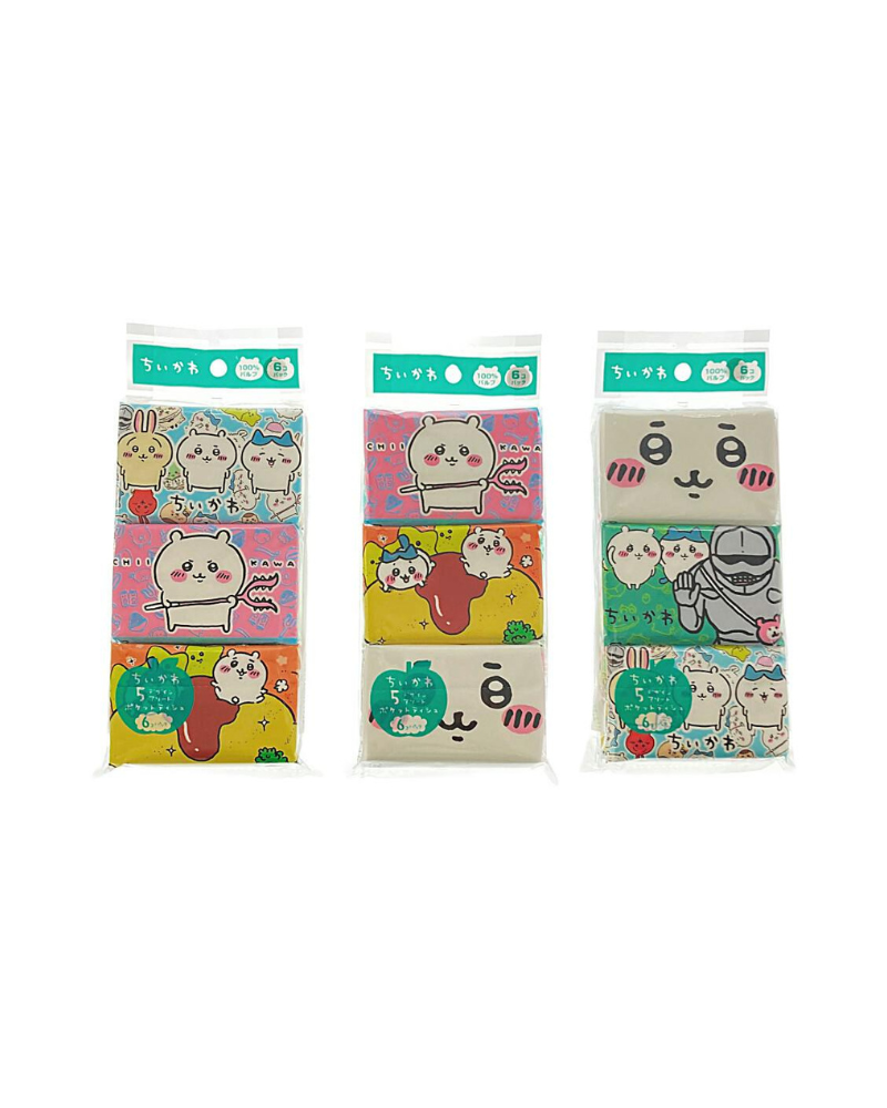 Chiikawa 迷你紙巾 6入 (包裝隨機)