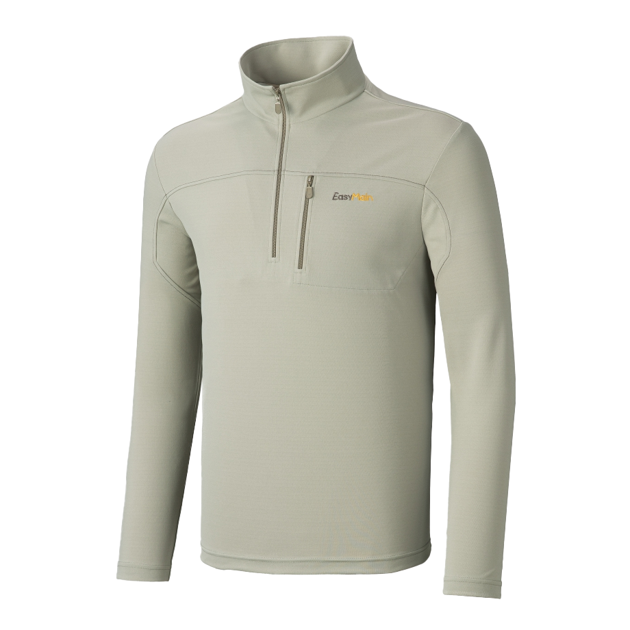 EasyMain 衣力美 排汗快乾易打理長袖衫 男款 (洲綠) 12EMS24071