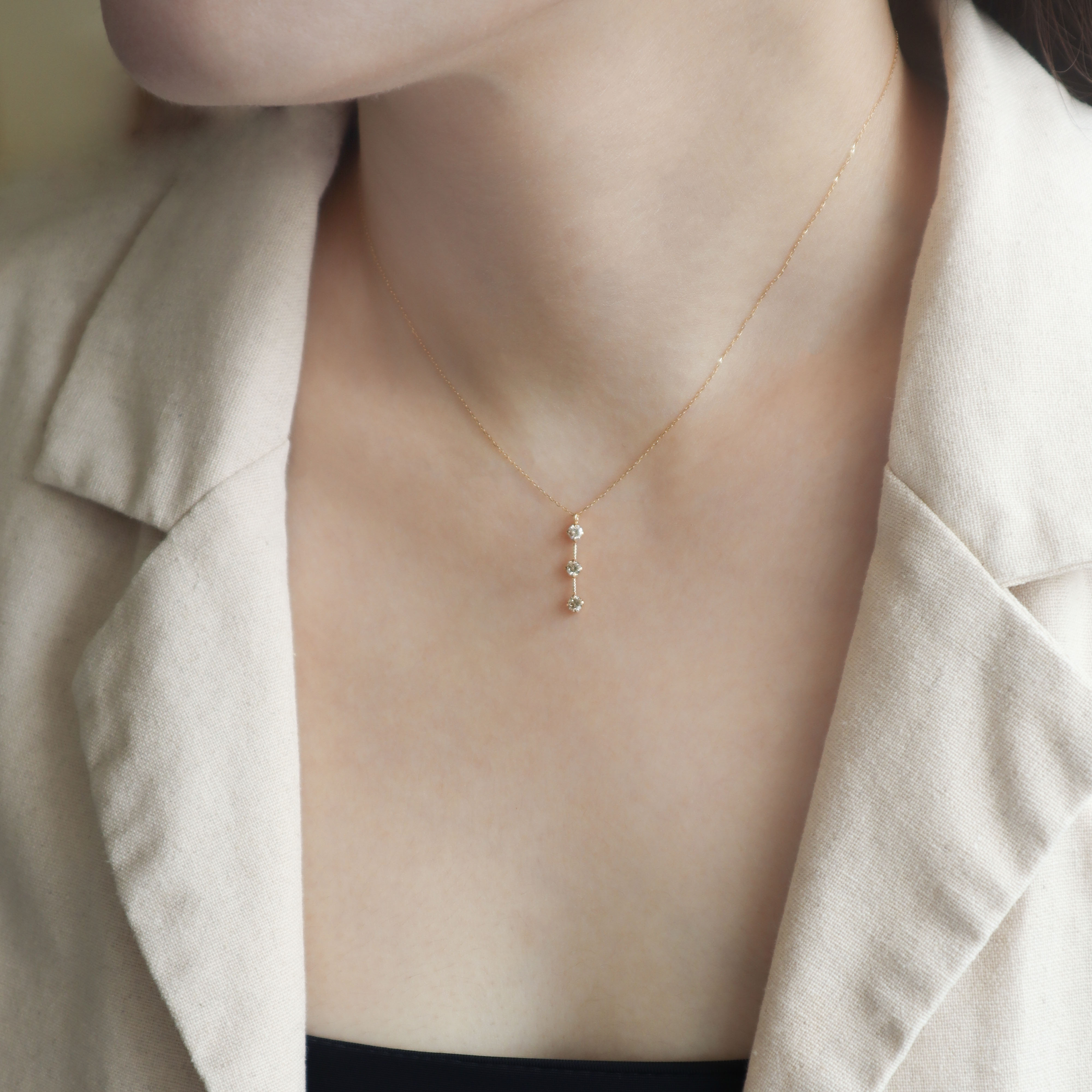 18K/漫語流星真鑽墜鍊