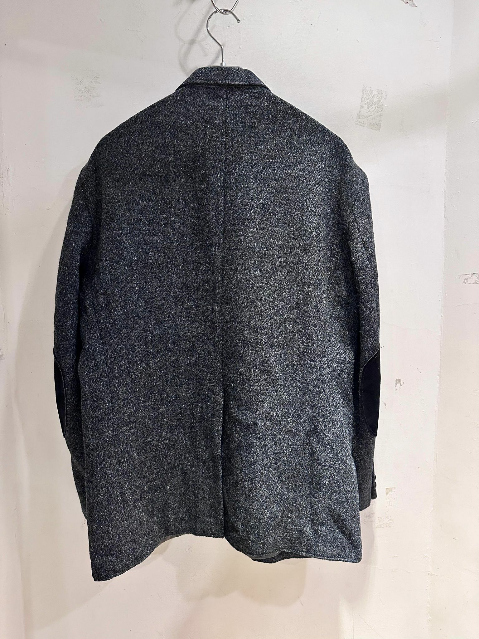 80s Harris Tweed Wool Jacket *Mix Gray