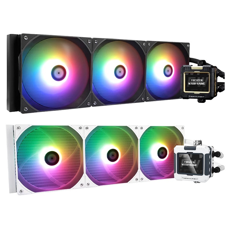 米特3C數位–Thermalright利民 FROZEN WARFRAME 420 ARGB 水冷散熱器 黑/白