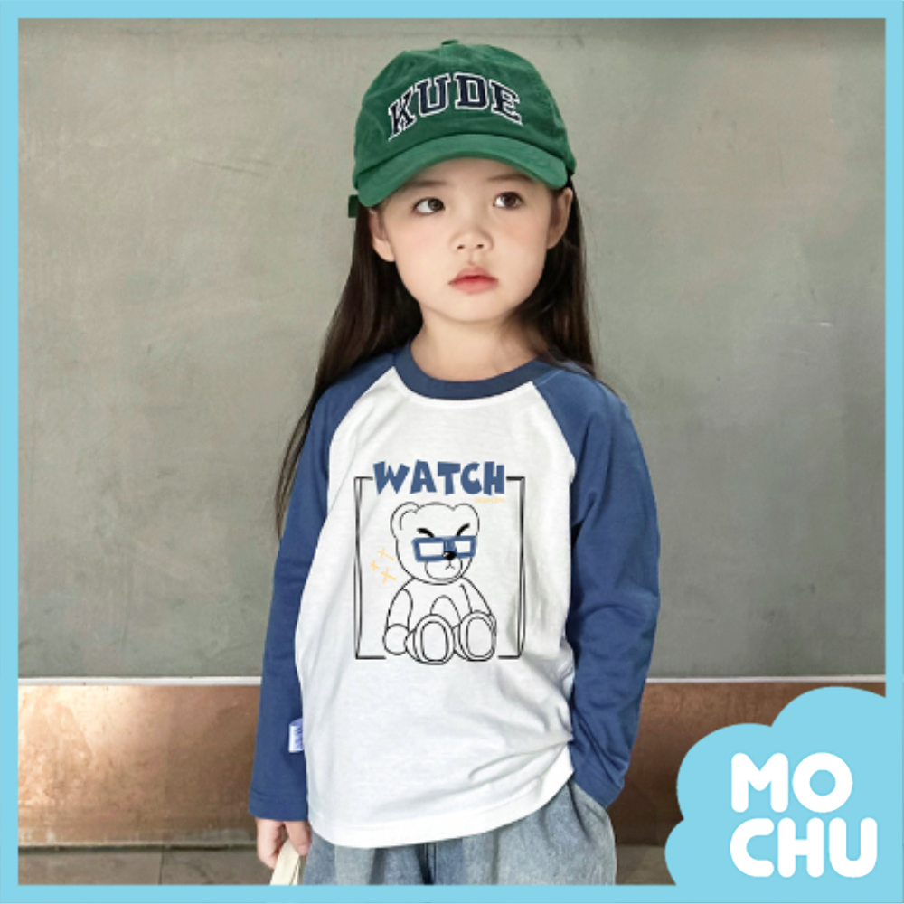 酷酷眼鏡熊長袖上衣