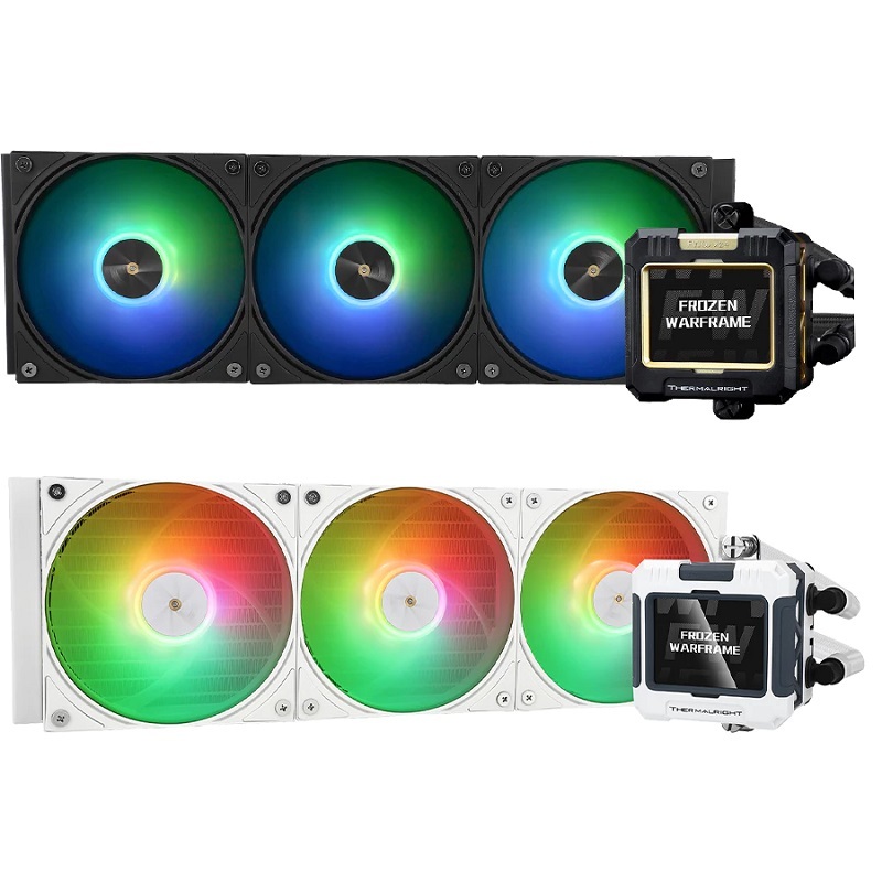 米特3C數位–Thermalright 利民 Frozen Warframe 360 ARGB 水冷散熱器 黑色/白色