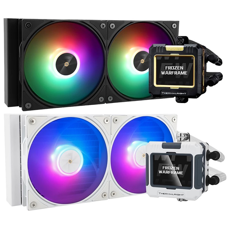 米特3C數位–Thermalright 利民 Frozen Warframe 240 ARGB 水冷散熱器 黑色/白色