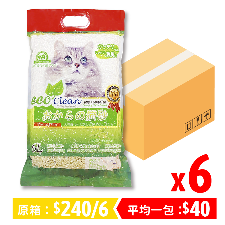 【原箱優惠】Neo Cat 綠茶味豆腐貓砂 6L (ECO-0963)