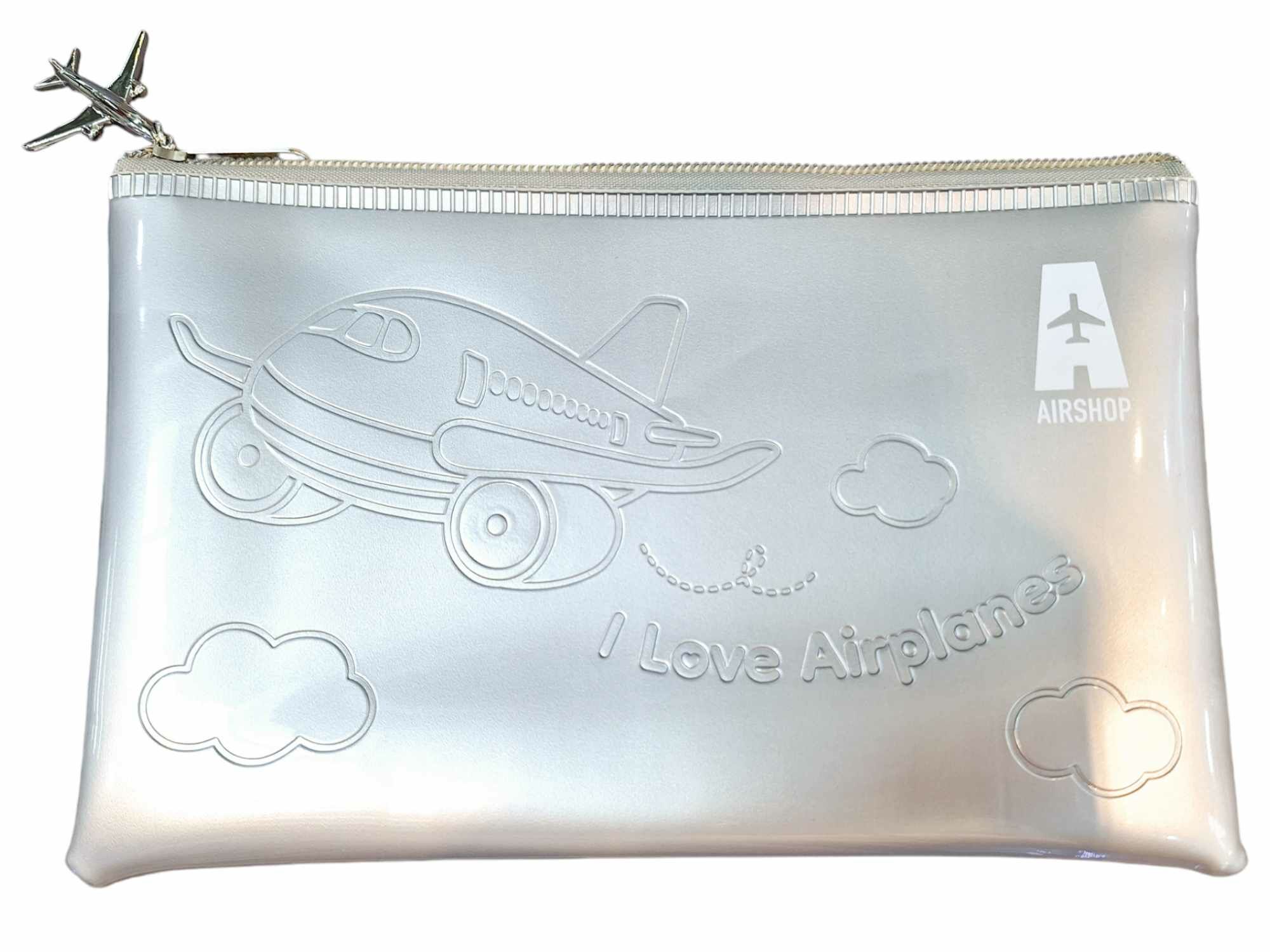 AIRSHOP實用手拿包 銀灰