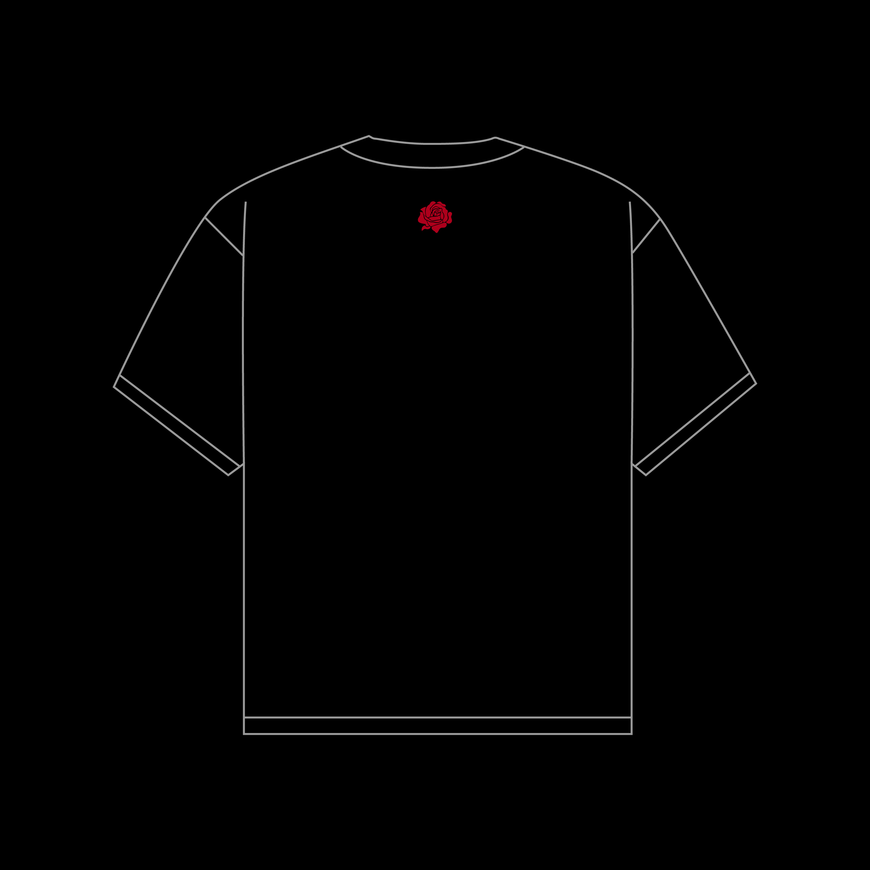 【預購】飆風玫瑰退役紀念T-shirt 黑色款式【預購】