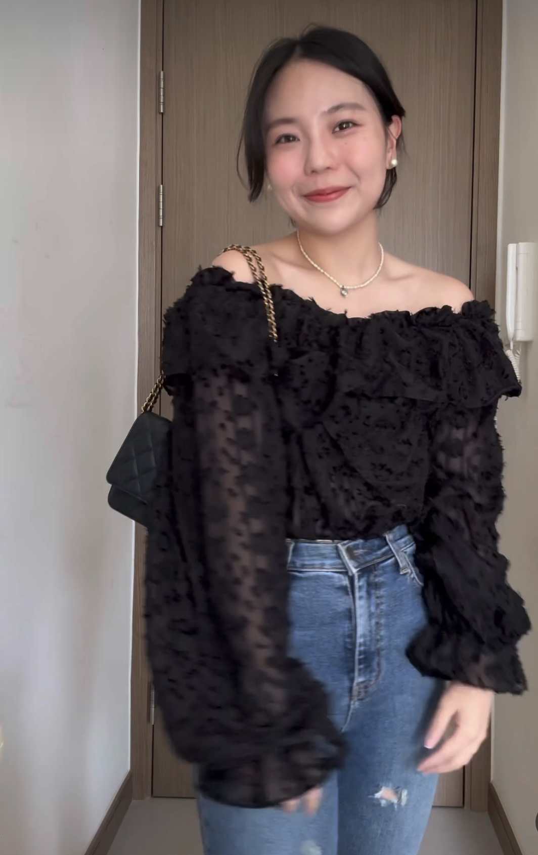 Lace off shoulder blouse（現貨）