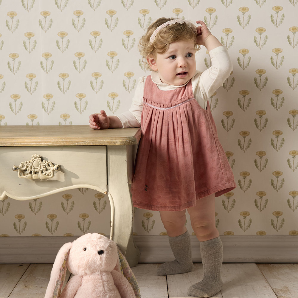 PIPPY兩件式高腰吊帶裙 3件組禮盒 玫瑰