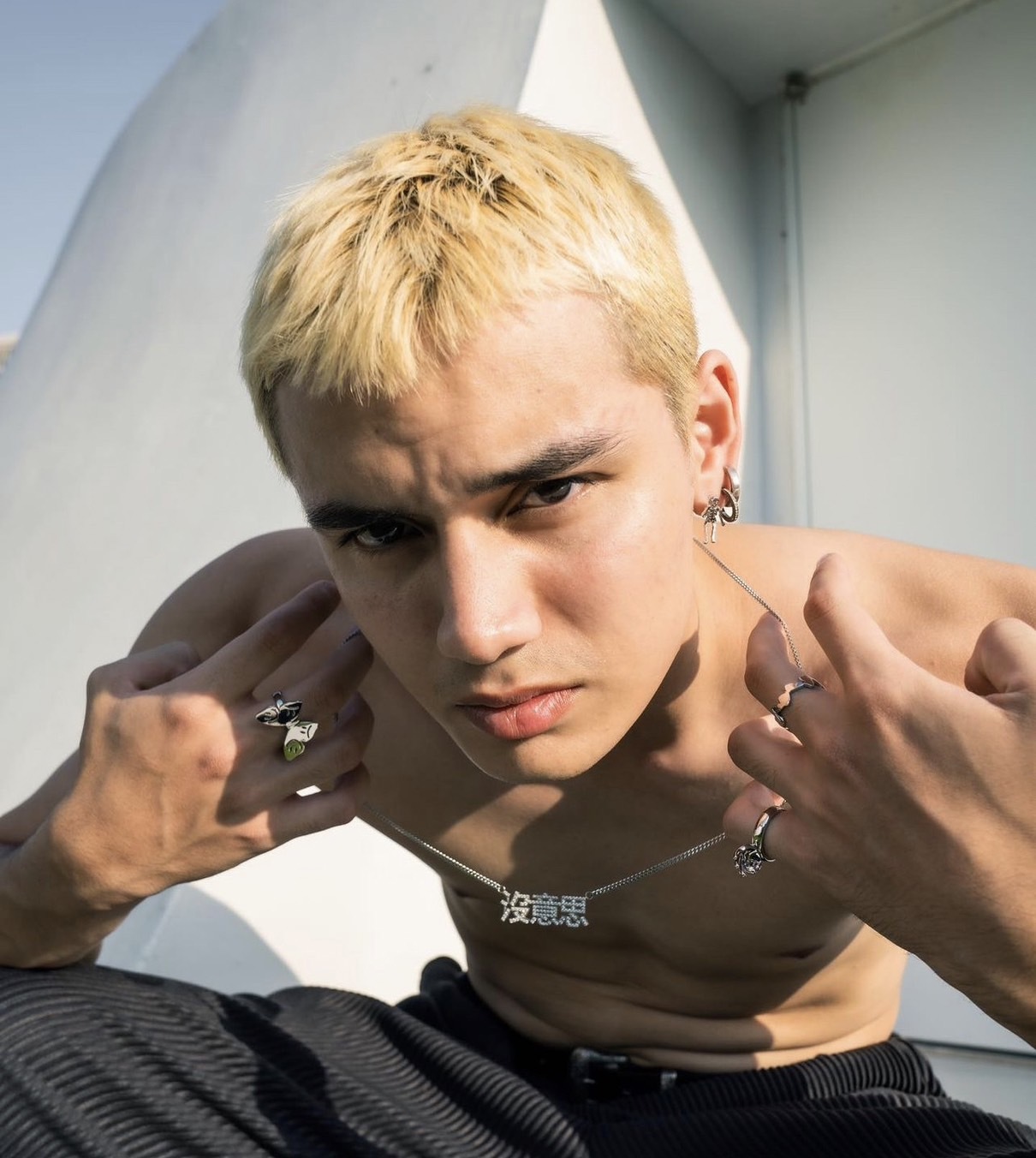 LURS 蝴蝶 漸變 連體 戒指