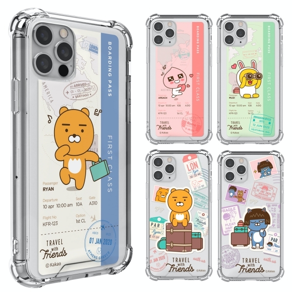 Kakao Friends - Clear Aircushion Reinforced Hard Case - 氣墊高度防撞透明手機保護硬殼 16 S25 S2