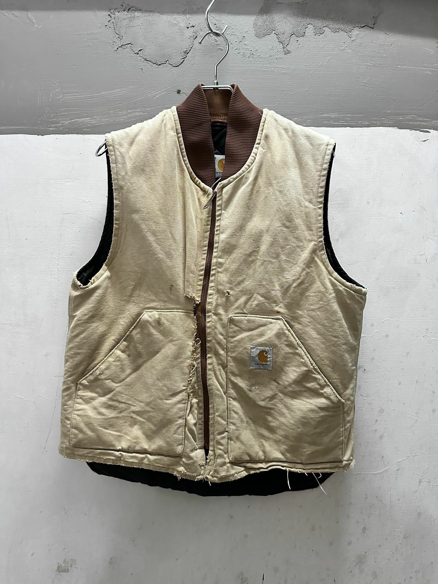 Carhertt  Duck Work Vest Hard Worn