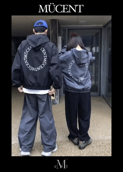 MUCENT BACK ROUND WINDBREAKER