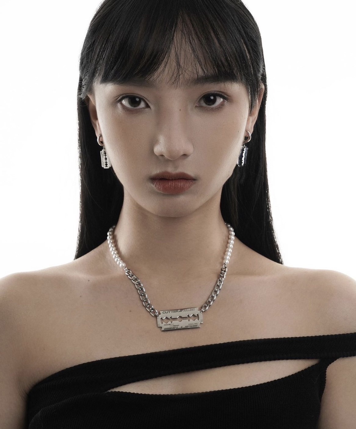 LURS 珍珠刀片 三刀流 項鍊