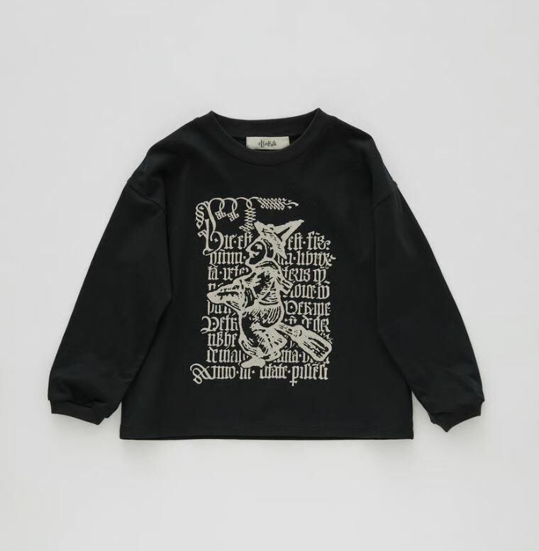 ELFINFOLK 女巫長袖T恤 Little Witch L/S Tee black