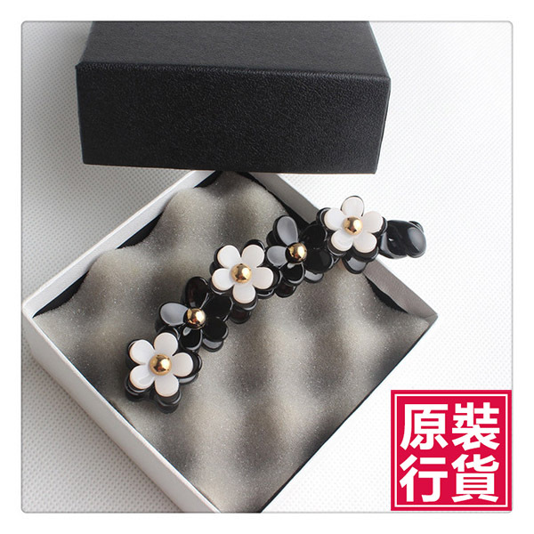 JK Korea Noble Camellia Banana Clip J0224