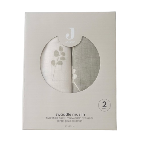 荷蘭Jollein 包巾-Twig Olive Green