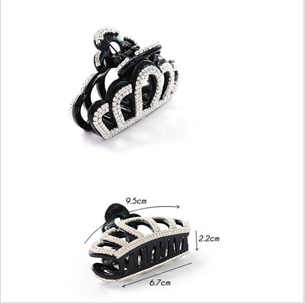 JK Korea girls' large rhinestone-covered hair clip, girls' fashionable hair clip J0226