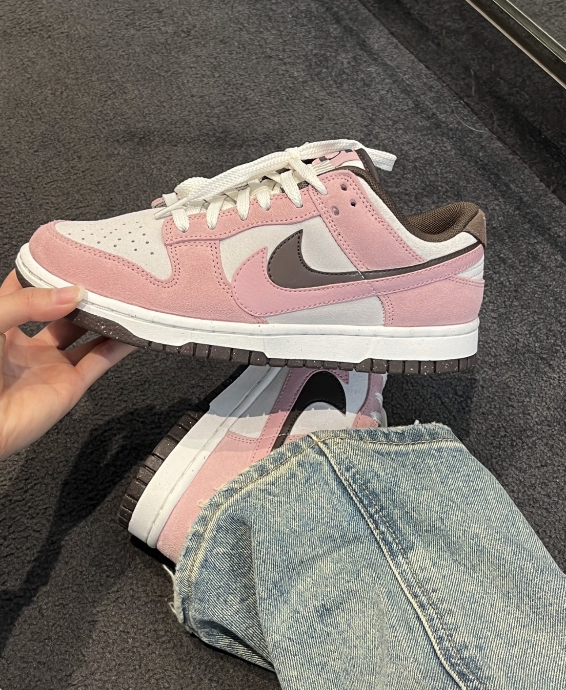 預購 Nike Dunk Low 85 雙勾 解構 麂皮 草莓可可