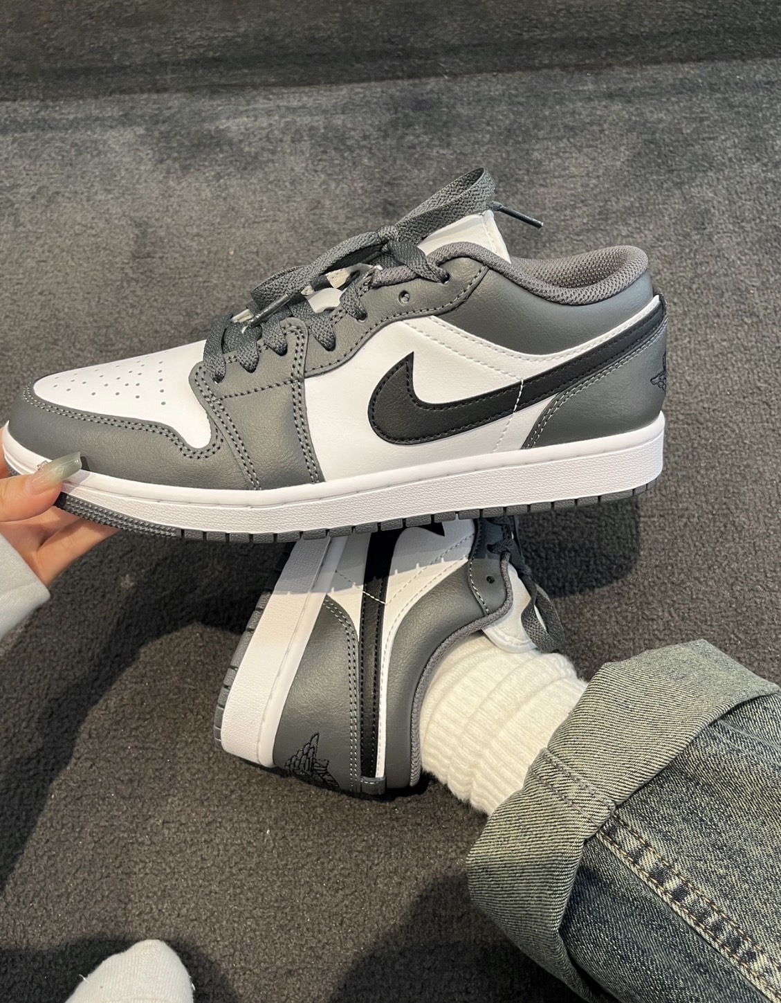 預購 Nike AJ1 Low "Iron Grey" 鐵灰 灰白