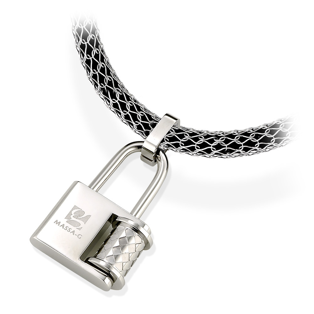 MASSA-G【鎖戀】白鋼墬搭配 X1 4mm超合金鍺鈦項鍊