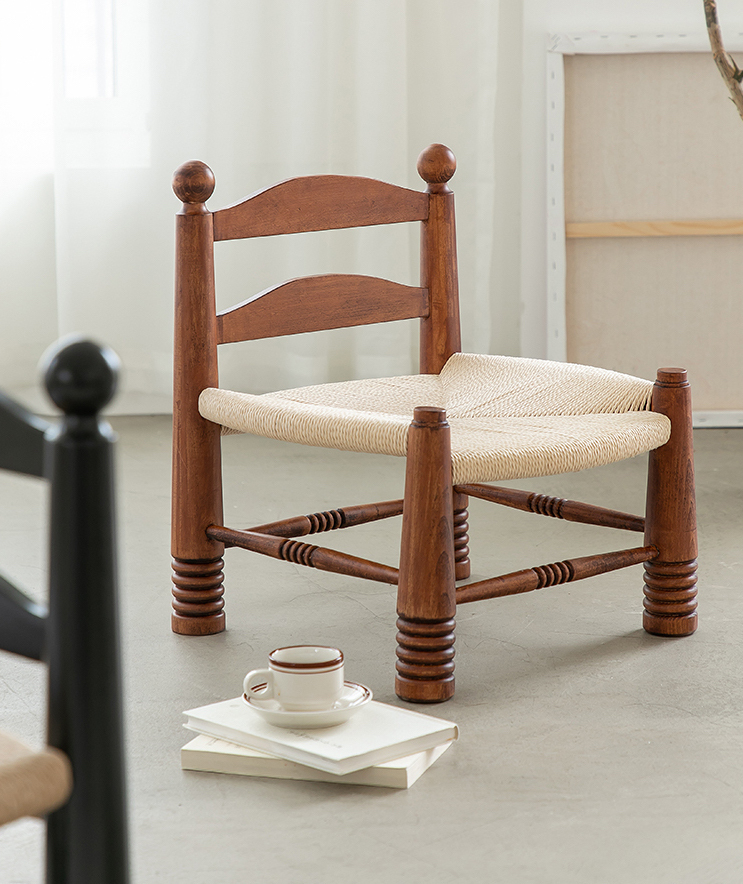 法式藤編復古椅