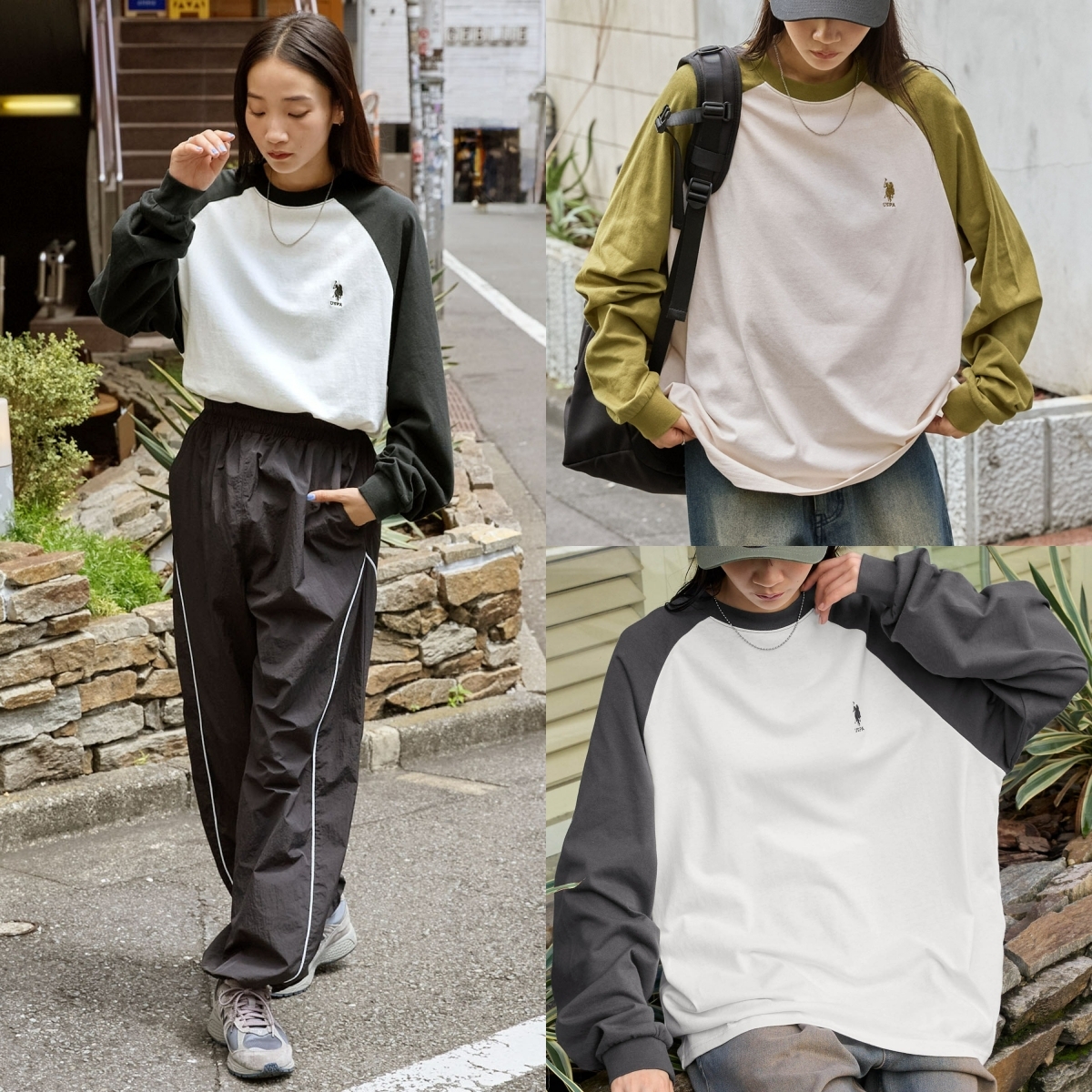 限時特價預購┃U.S. POLO ASSN. 刺繡 寬鬆 長袖 棒球TEE