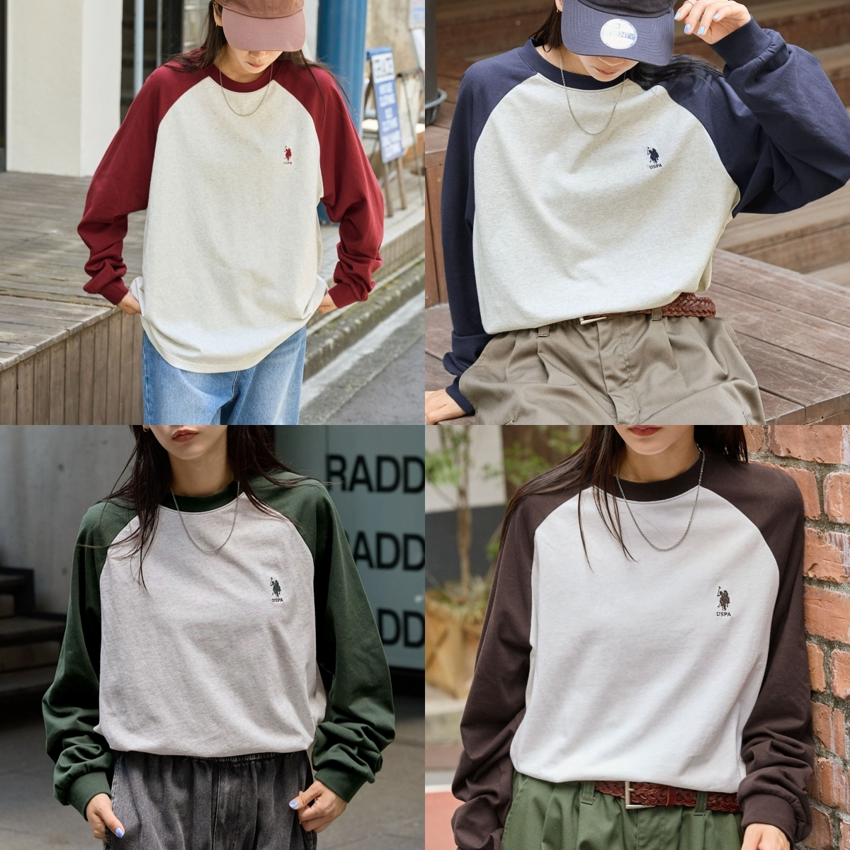 限時特價預購┃U.S. POLO ASSN. 刺繡 寬鬆 長袖 棒球TEE