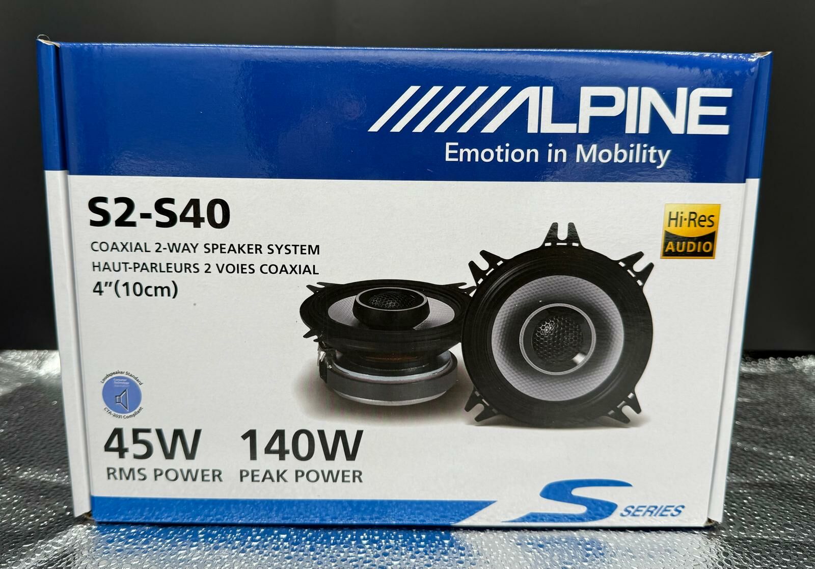 Alpine S2-S40 - 下一代 S 系列 4 吋同軸喇叭