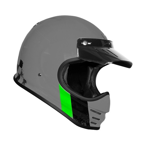 ORIGINE VIRGO DANNY 亮光灰 彩繪 全罩安全帽 復古 山車帽