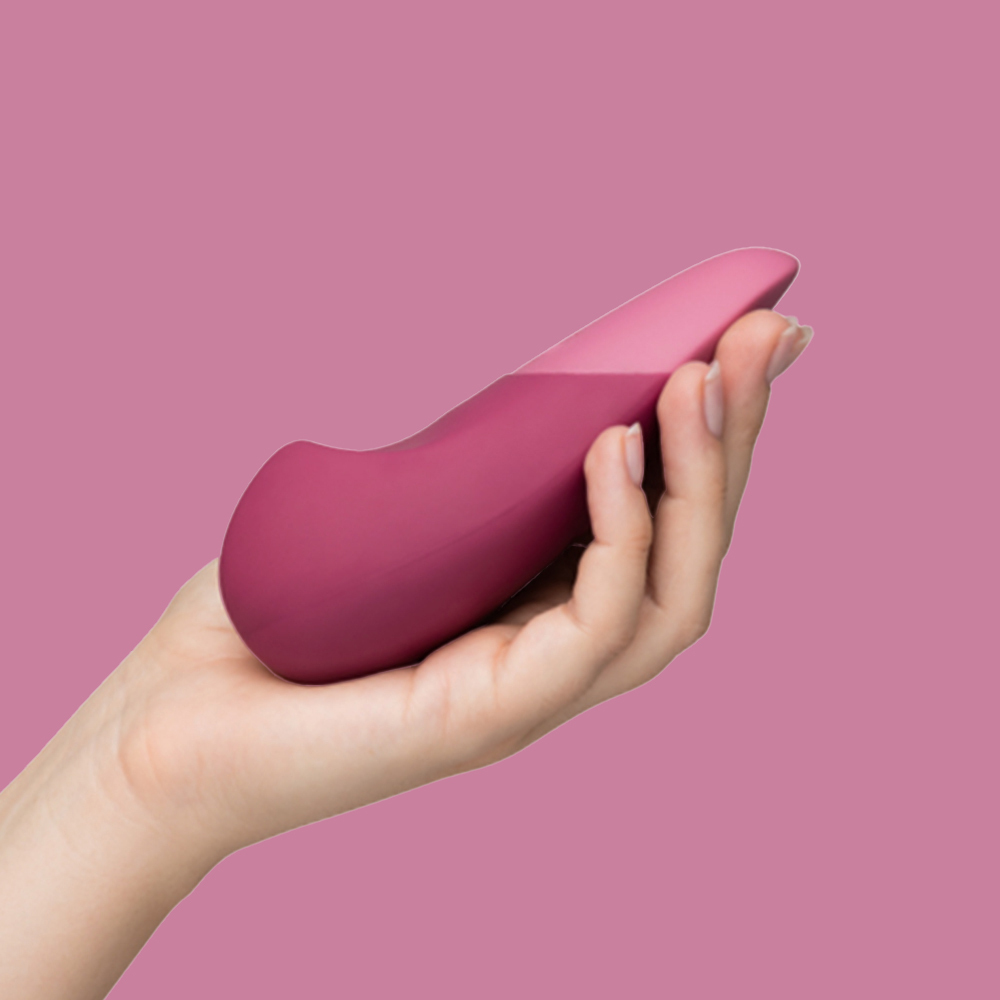 德國 Womanizer Vibe 快感稜線無聲震動器 乾燥玫粉