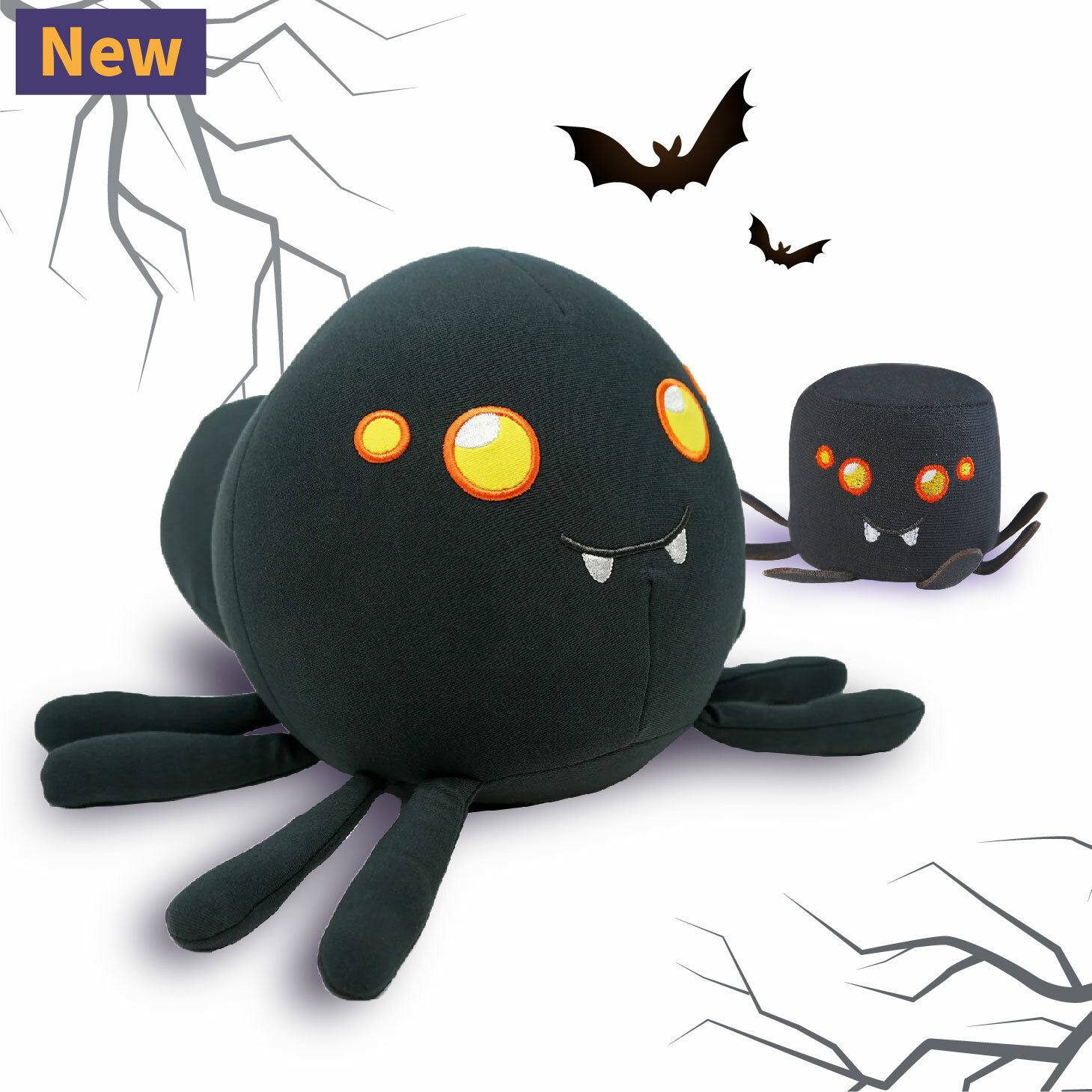 限量販售】Yogibo Spider Mate/Squeezibo 黑珍蛛紓壓小玩偶/紓壓小球