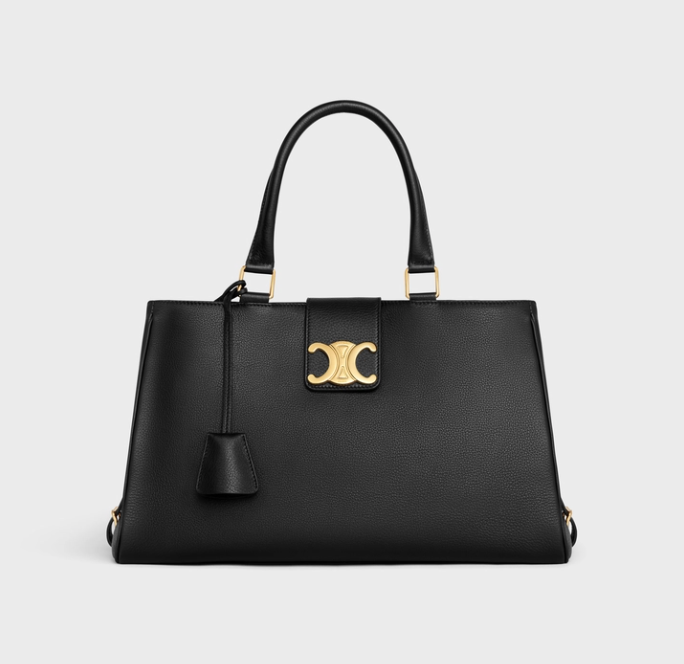 CELINE Appoline 柔軟牛皮革中型 手袋