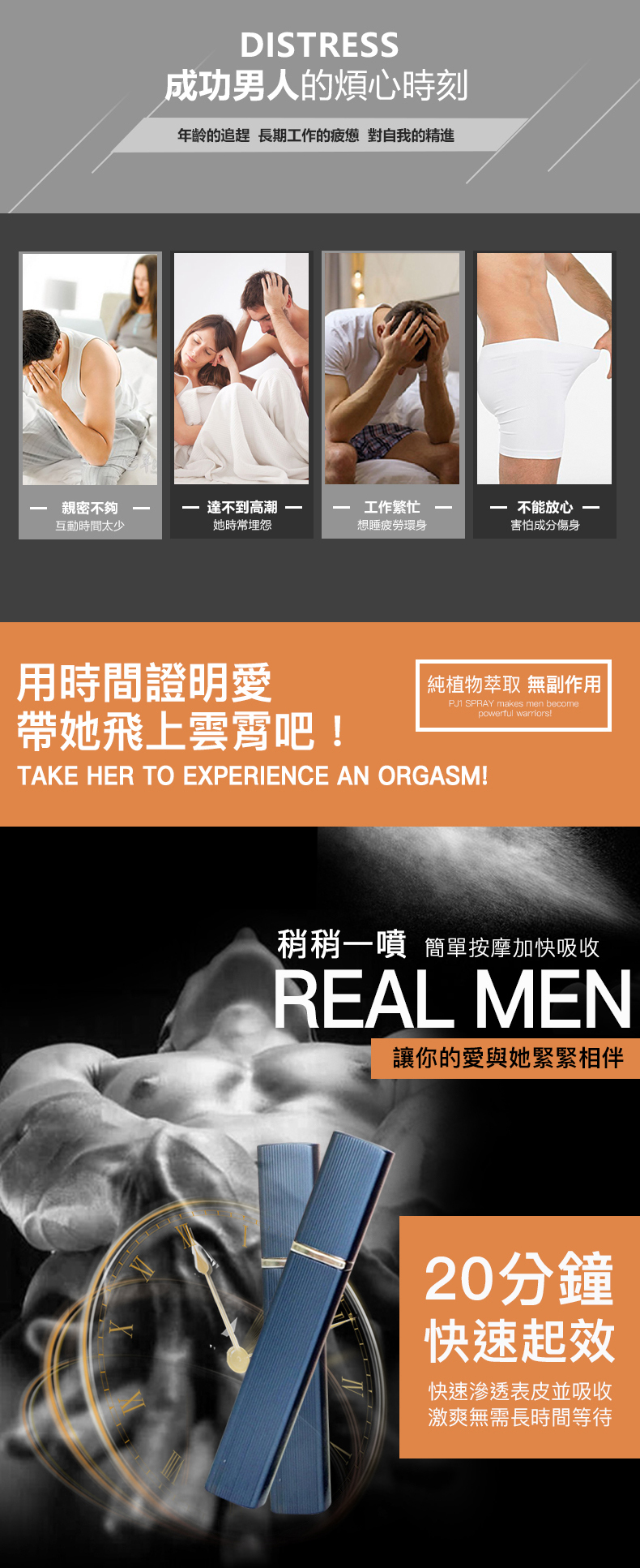 PLAY & JOY PJ1 男士勁能延時噴霧 15ml