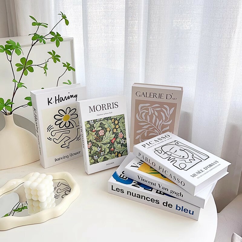 《4922》INS北歐仿真文青拍照裝飾道具賈書(6本)