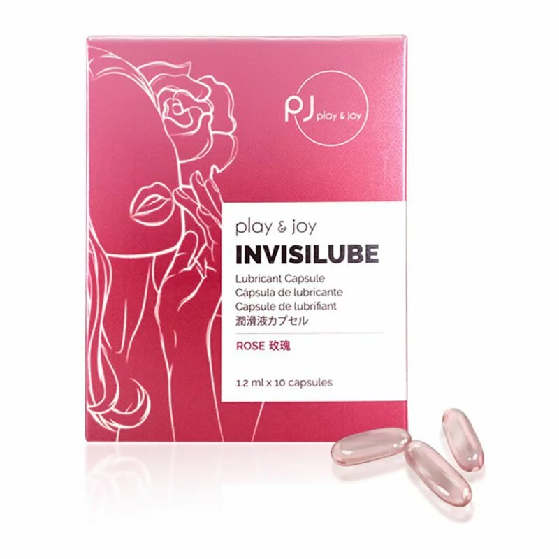 PLAY &amp; JOY INVISILUBE Lubricant Capsule 1.2ml x 10 capsules (Rose)