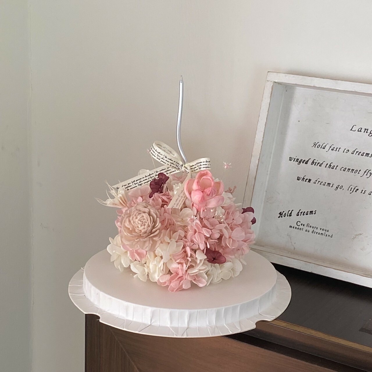 永生繡球花蛋糕-裸粉 (不可食用)