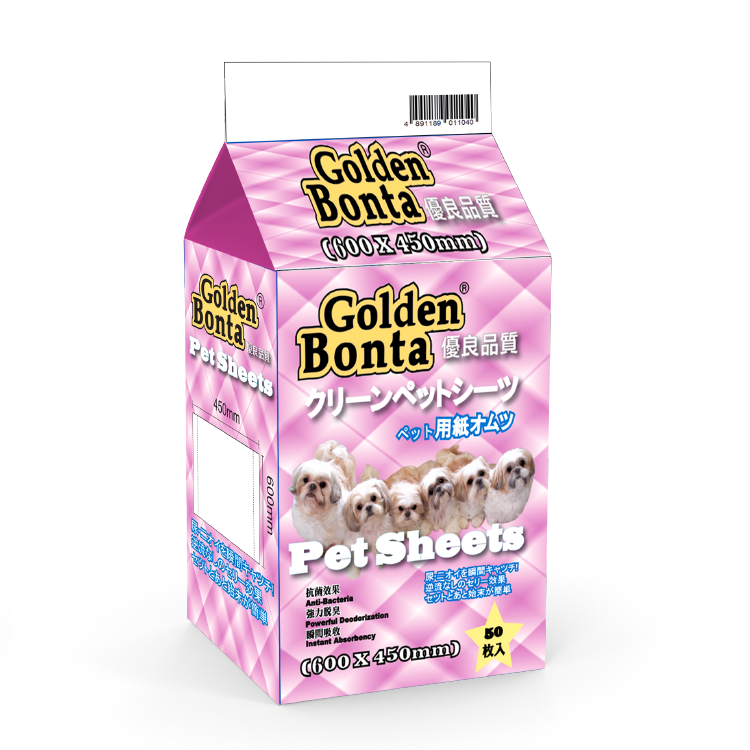 Golden Bonta⎜寵物墊600x450mm(50片) (GTP-02)
