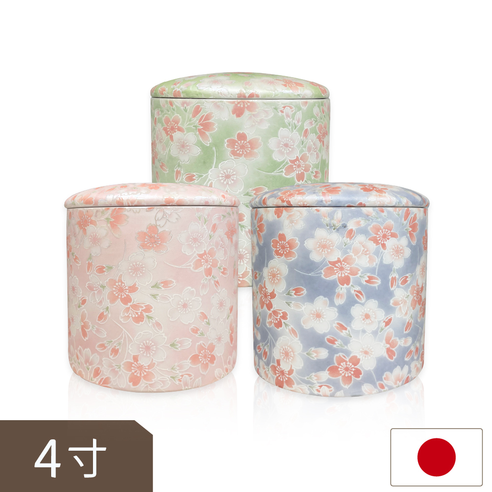 日本美濃燒防潮寵物骨灰罐(4寸)(30公斤以下)