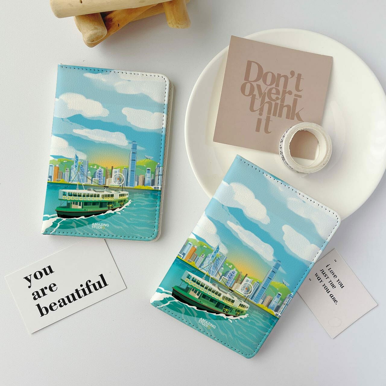 AMAZING STUDIO 護照套 香港特色【維多利亞港】