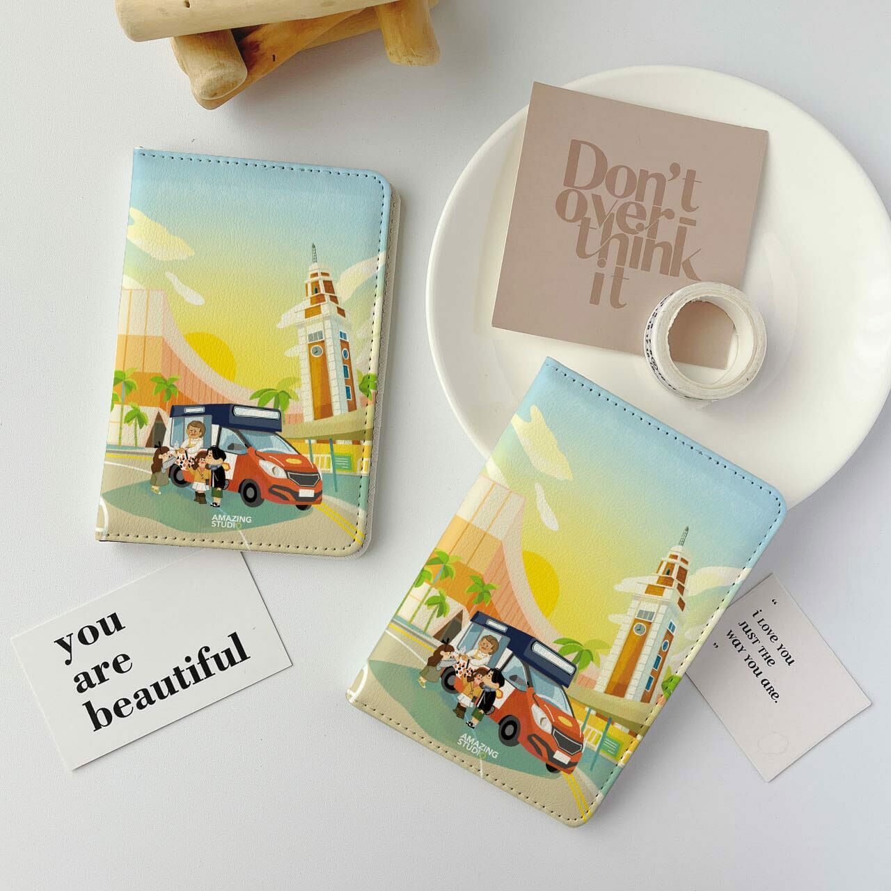 AMAZING STUDIO 護照套 香港特色【雪糕車】