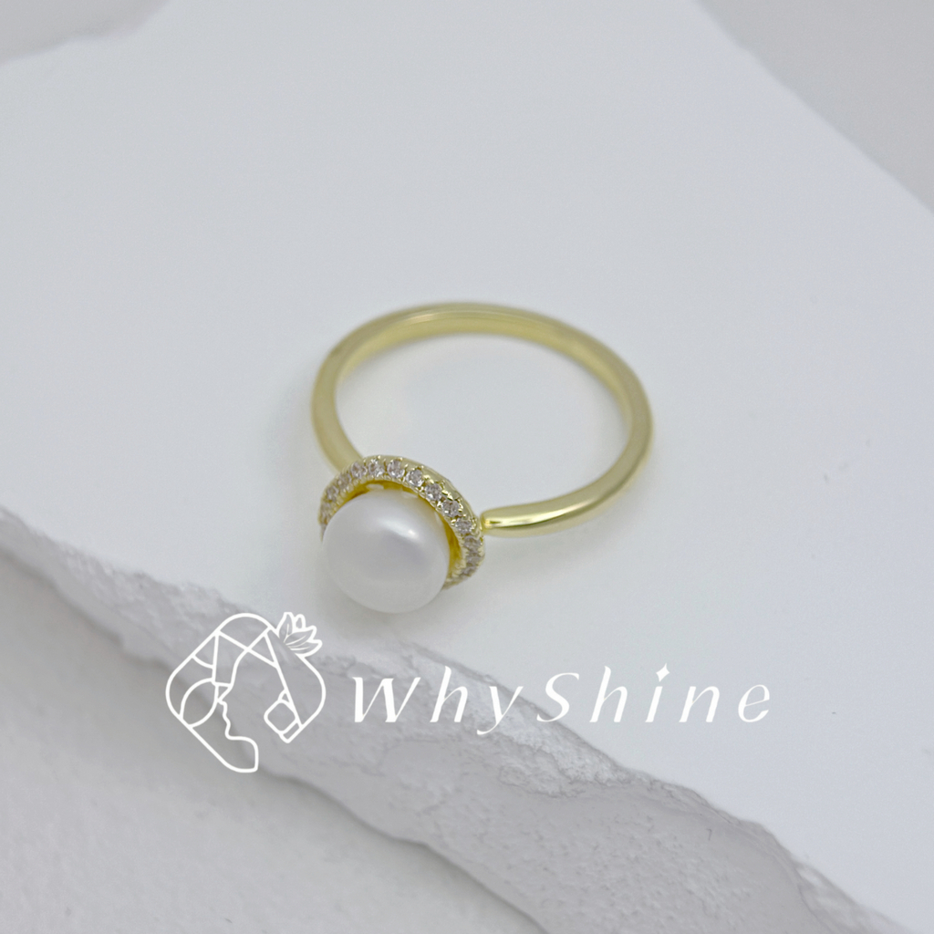 珍珠造型戒指