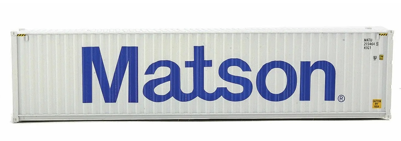 Walthers 949-8263 HO規 HC CS Container Matson 40呎 貨櫃