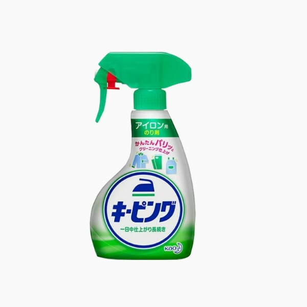 KAO/花王--衣物熨燙上漿劑衣漿去皺柔順平滑香氛噴霧【熨衣用-除褶造型上漿】400mlx1瓶裝