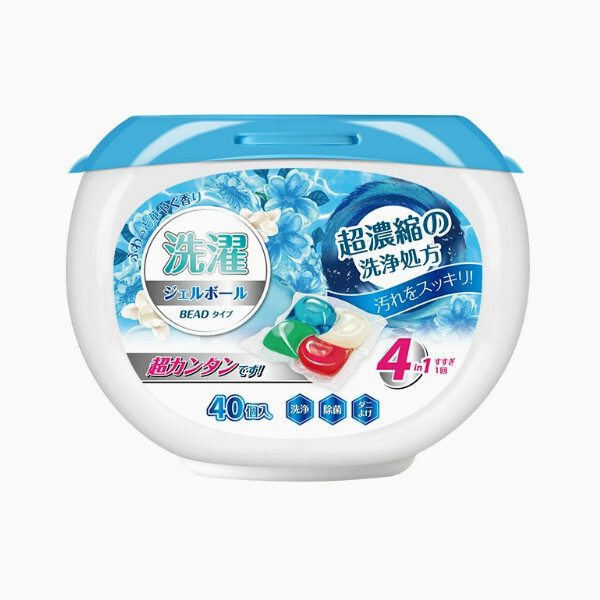 WORLD LIFE--家用洗衣凝珠留香珠香水型持久清新去污【4合1】40塊x1盒
