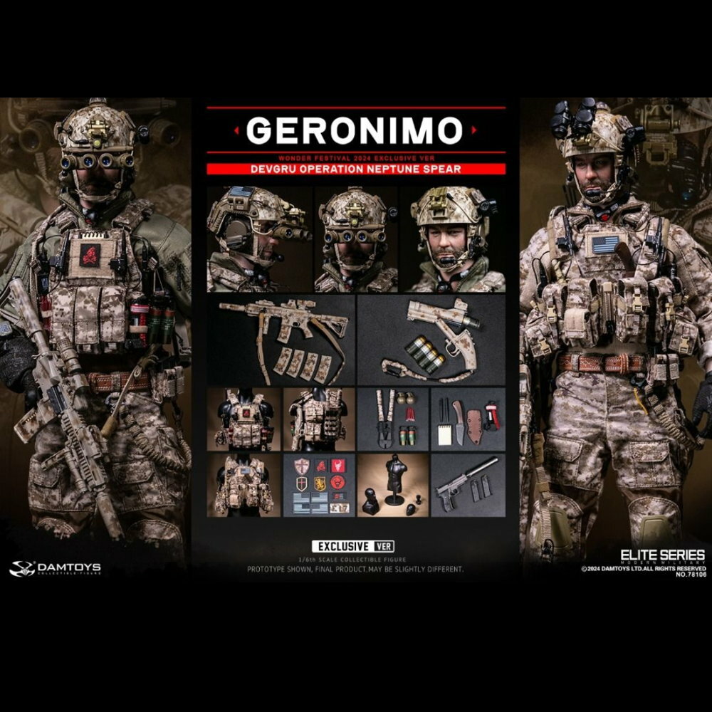 [訂金] DAM Toys : 1/6 海神之矛行動 傑羅尼莫 WF2024展會紀念版
