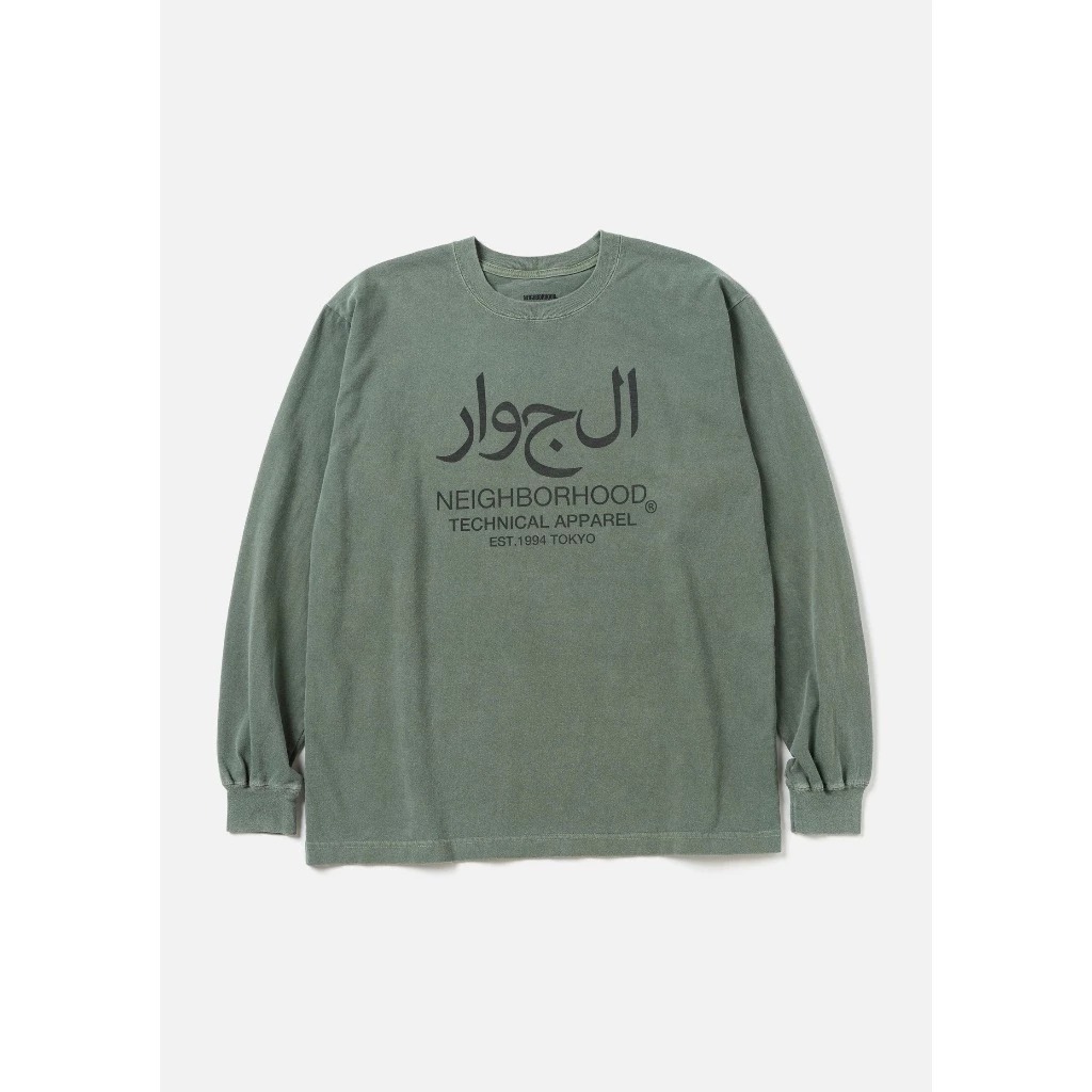 2024AW NEIGHBORHOOD NH TEE LS-15 阿拉伯文 水洗 長T 長袖 現貨 242PCNH-LT15