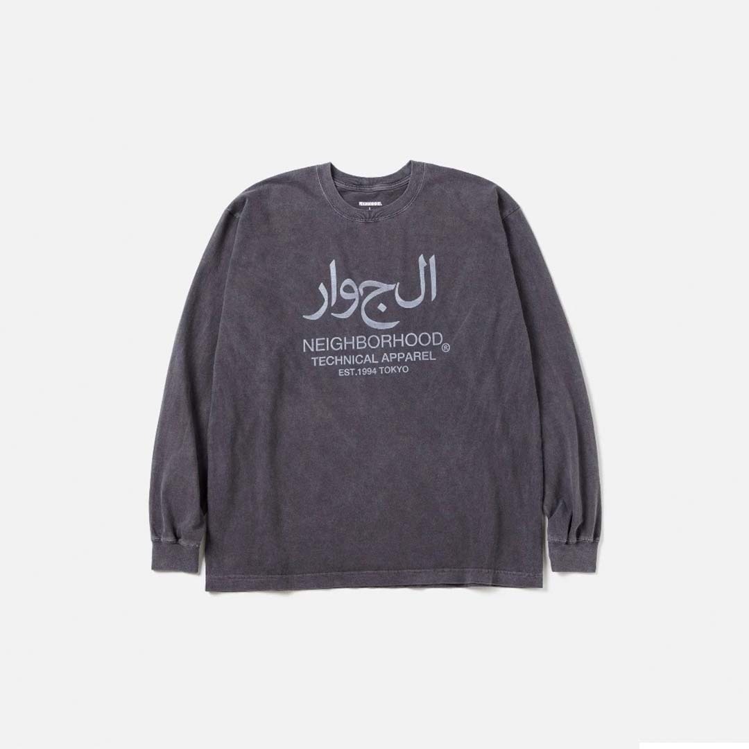 2024AW NEIGHBORHOOD NH TEE LS-15 阿拉伯文 水洗 長T 長袖 現貨 242PCNH-LT15