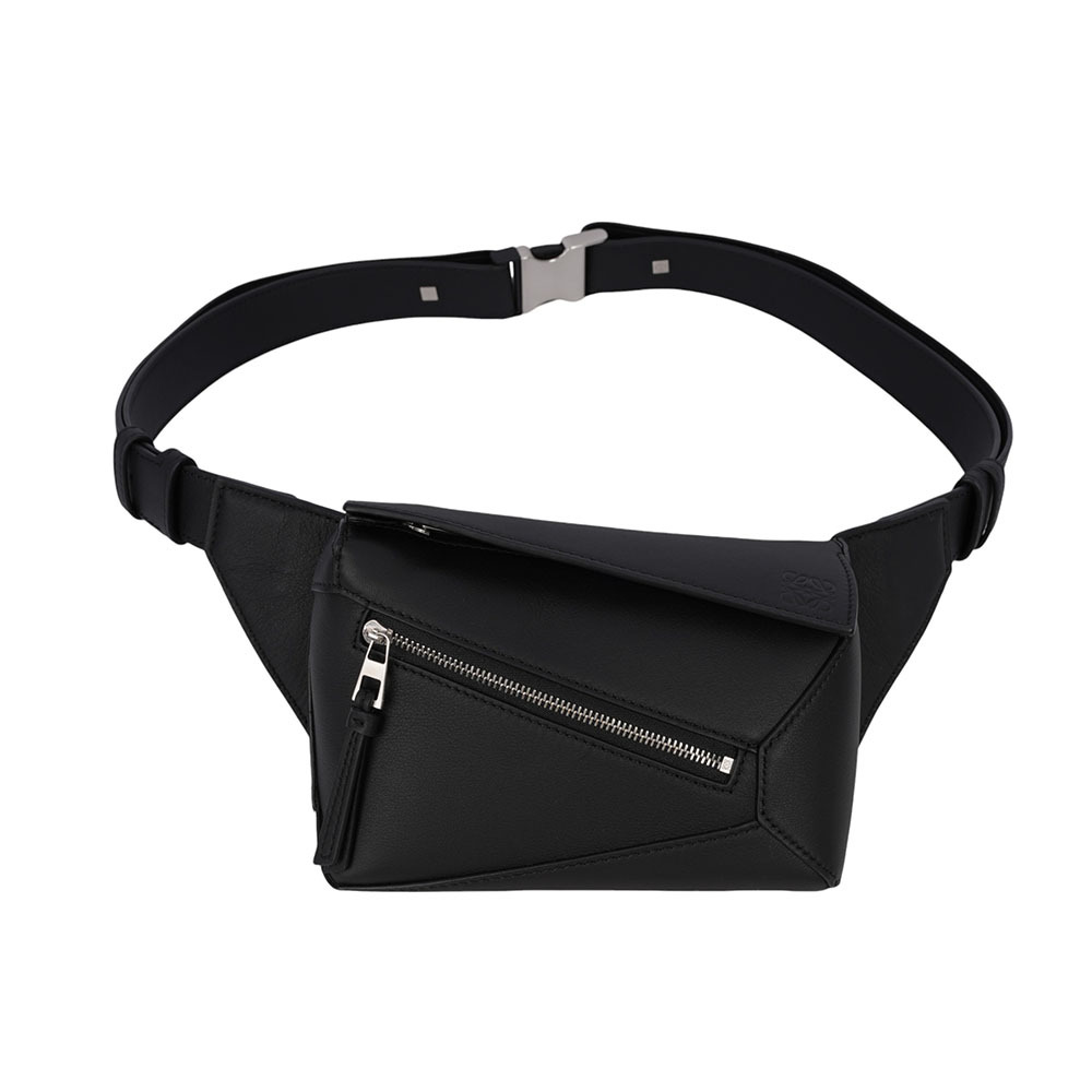 【LOEWE】Puzzle 經典小牛皮迷你腰包(黑色) B510EB1X03 1100